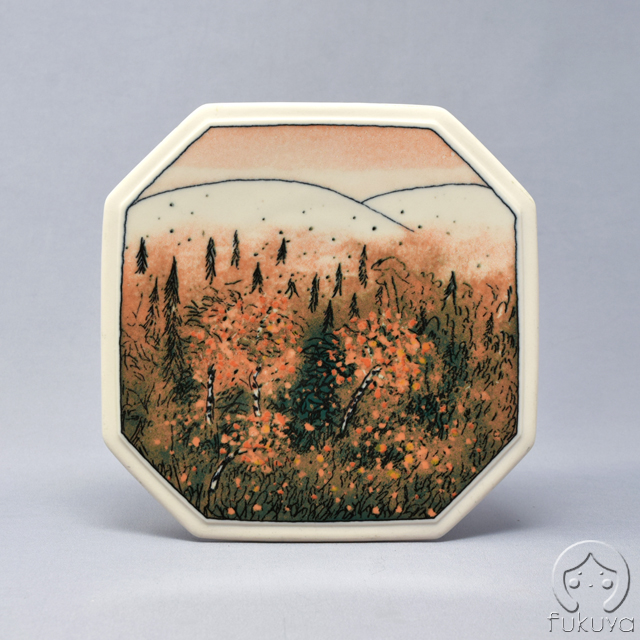 Arabia×Finnair 飾り陶板 （Autumn/Ruska） | Fukuya Store