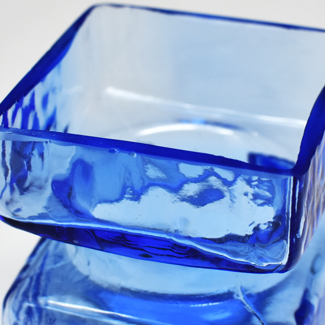 Riihimaen Lasi Pala 花瓶 （青）（高さ6cm） | Fukuya Store